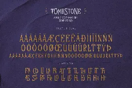 Tombstone font