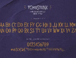 Tombstone font