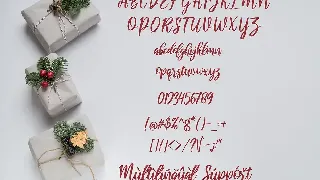 Christmas Alphabells - Handwritten Font