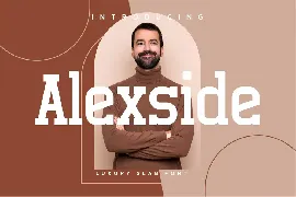 Alexside Slab Font