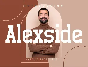 Alexside Slab Font