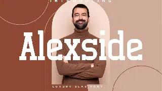 Alexside Slab Font