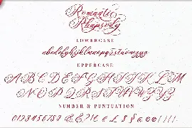 Romantic Rhapsody | Modern Calligraphy font