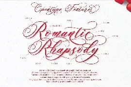 Romantic Rhapsody | Modern Calligraphy font