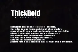 Thick Bold - Sans Serif Font