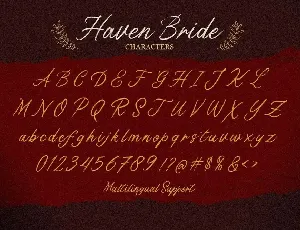 Haven Bride font