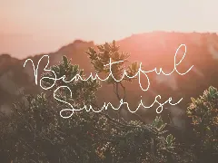 Miracle Sunrise Script Font