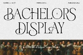 Bachelors Display font