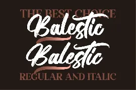 Balestic Brush font