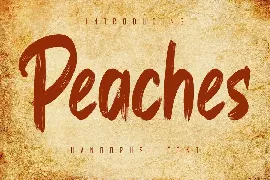 Peaches font