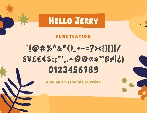 Hello Jerry - Playful Bold Font