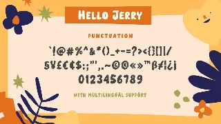 Hello Jerry - Playful Bold Font