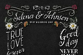 BrideChalk Typeface ( 3 FONT + EXTRAS)