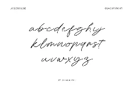 Amandine Monoline Script Handwritten Font