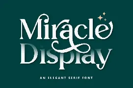 Miracle Display font