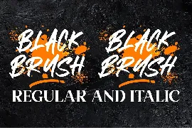 Black Brush Font