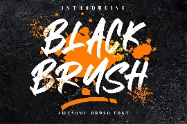 Black Brush Font