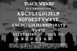 Black Wizard - Halloween Display Font