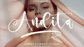 Andita Modern Handwritten Font