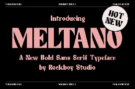 Meltano - Bold Sans Serif font