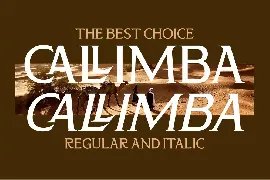 Callimba Serif Font