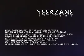 Teerzane - Futuristic Font