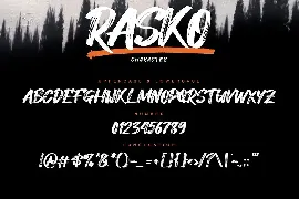 Rasko - Decorative Brush Font