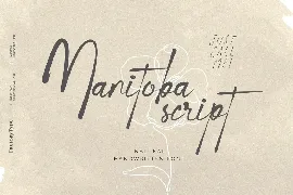 Manitoba Script font