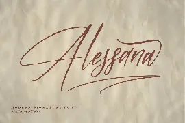 Alessana Modern Signature Font