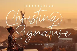 Christina Signature Signature font