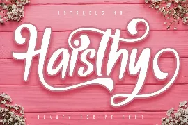 Haisthy Beauty Script Font