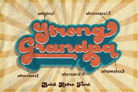 Strong Grandpa - Bold Retro Font