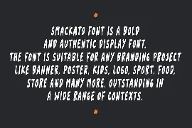 Smackato - Brush Font