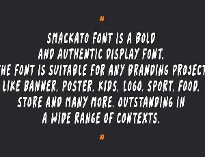 Smackato - Brush Font