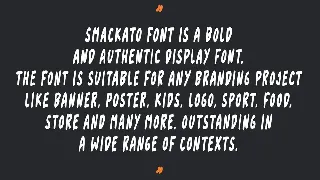 Smackato - Brush Font