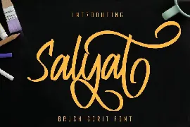 Salyat Brush Script Font