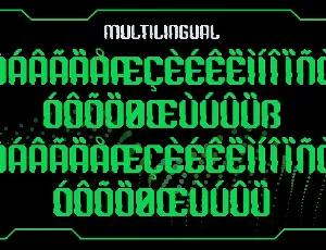 Digital Caliper - Futuristic Typeface font