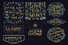 Relove Typeface + Extras font