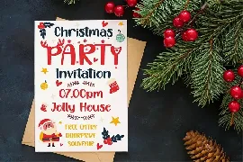 Happy Christmas Party font