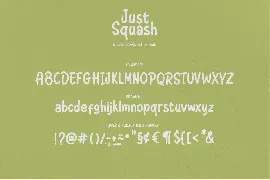 Just Squash | Cute Font