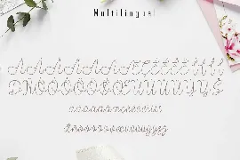 Aslly Lastty - Monoline Script font