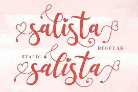 Salista Script Font