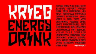 Critrace - Energetic Display Font