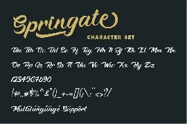 Springate font