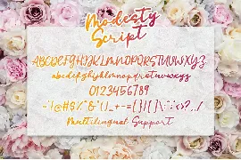 Modesty Script - Handwritten Font