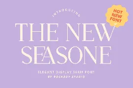 The New Seasone - Elegant Display Serif font