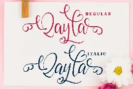 Qayla Script Font