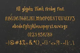 Black friday font