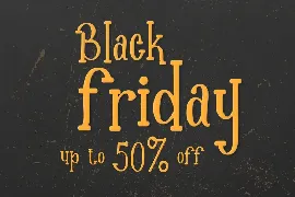 Black friday font