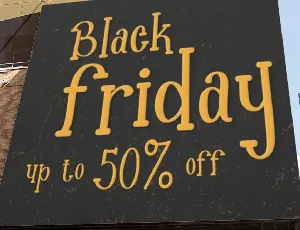 Black friday font